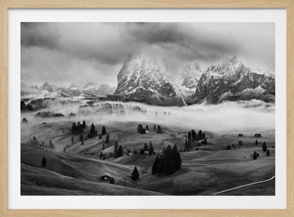 Foggy Dolomites | Poster