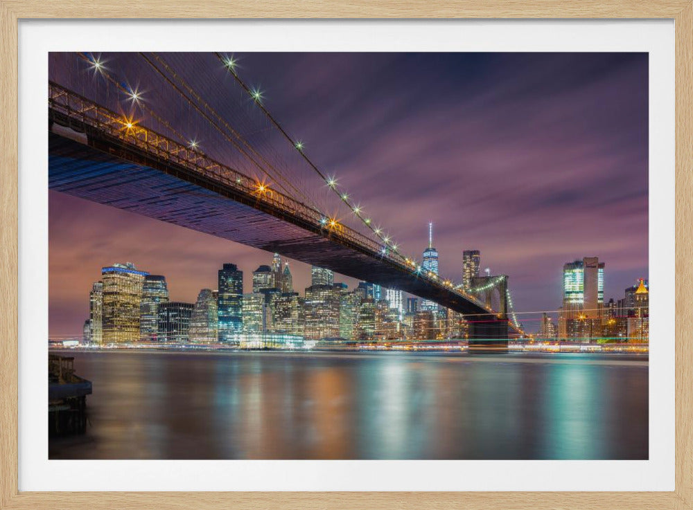 Brooklyn Bridge at Night | Poster