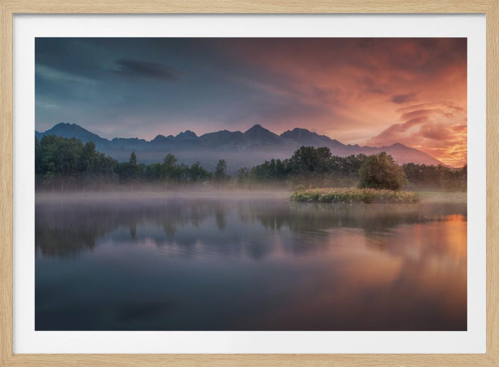 Daybreak by the lake | Poster