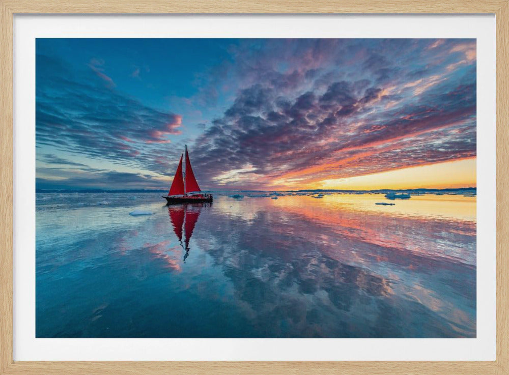 Greenland fire sky | Poster