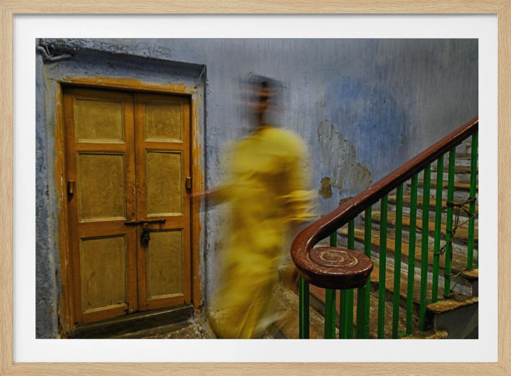 Man in stair case | Poster