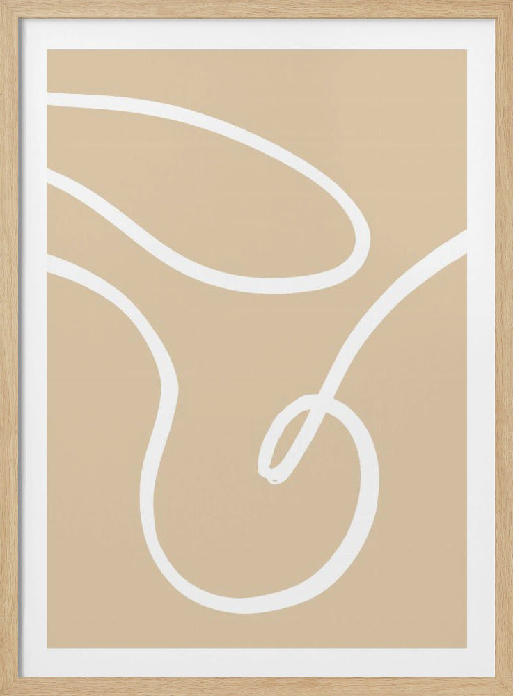 Beige Lines 02 | Poster