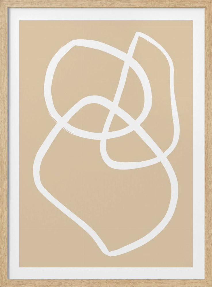 Beige Lines 03 | Poster