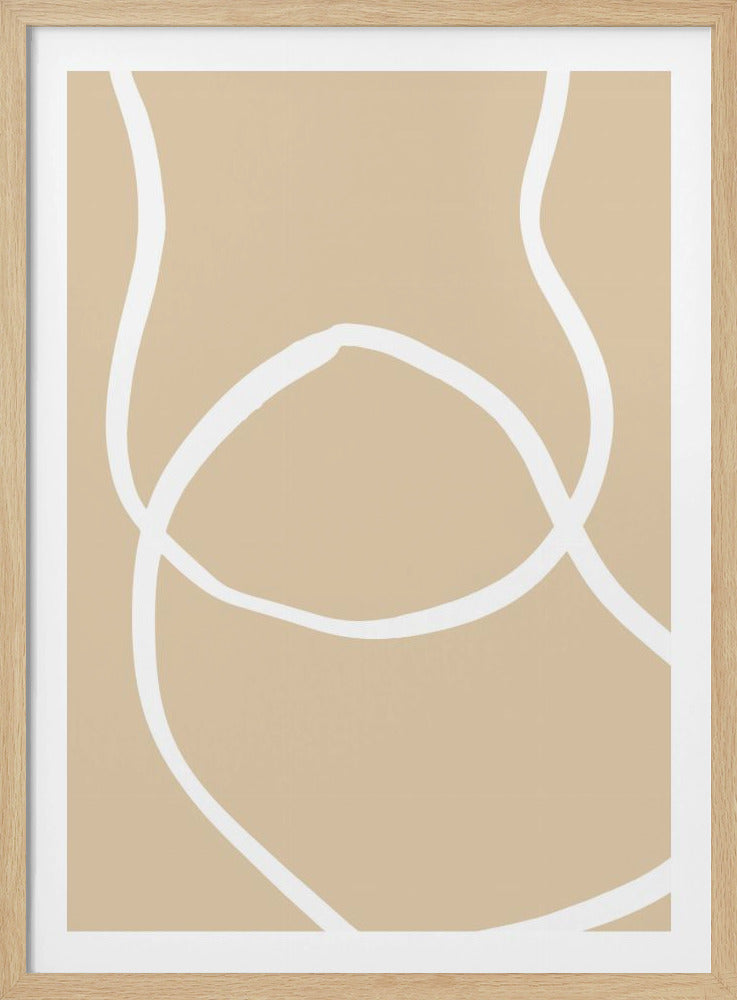 Beige Lines 04 | Poster
