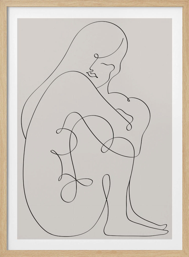 Woman Lines Black | Poster