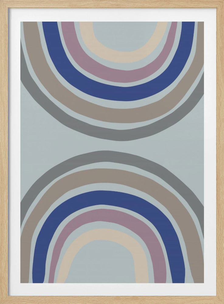 Double Rainbow Blue | Poster