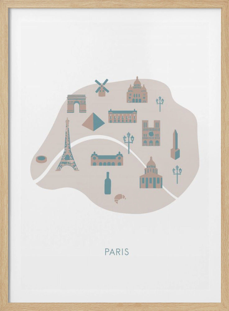 Paris Map | Poster