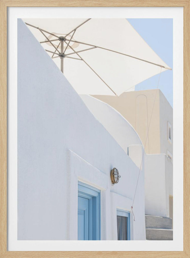 sunshade and blue doors | Poster