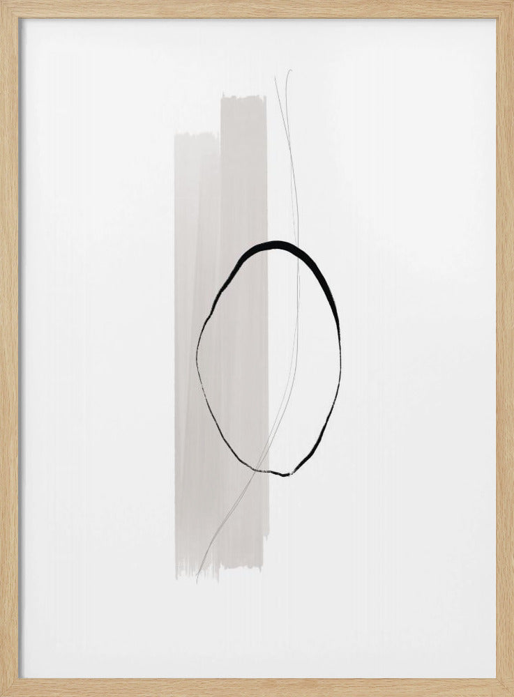 Delicate Black Circle | Poster