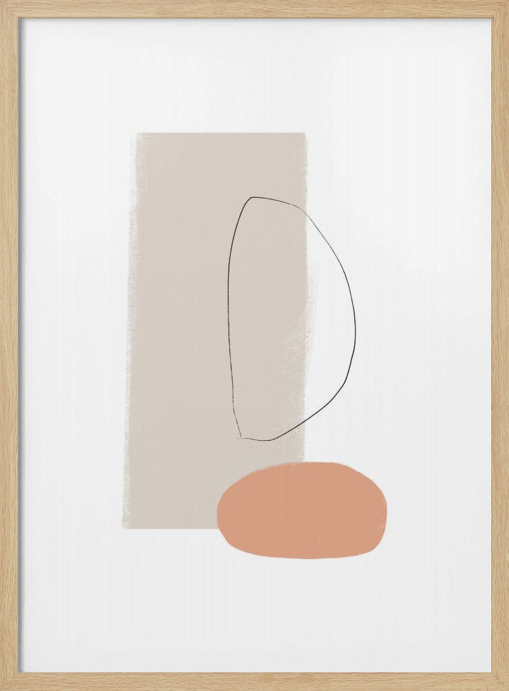 Simple Shapes and Soft Colors | Poster