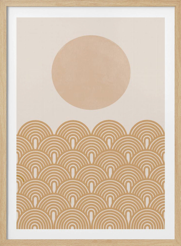 Golden Sun Waves | Poster