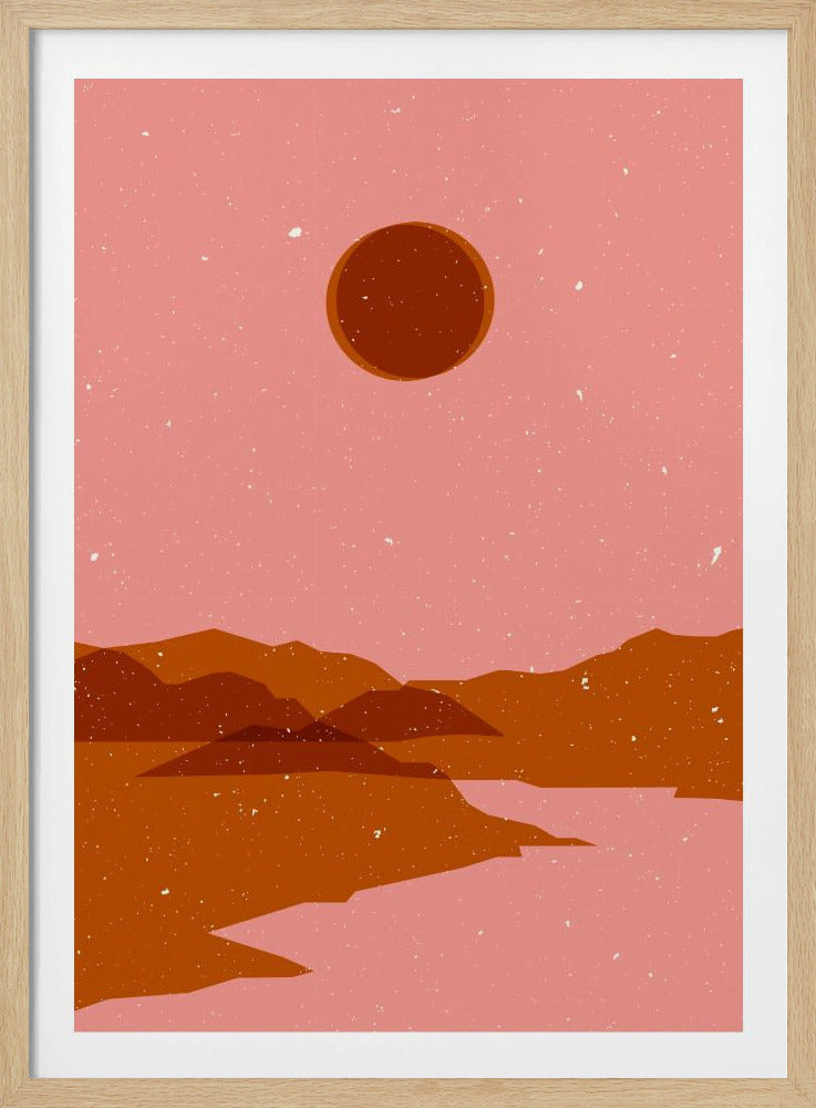 Moon landscape | Poster