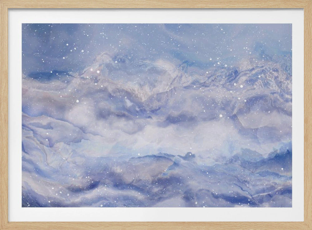 Mountains Under A Starry Sky | Poster