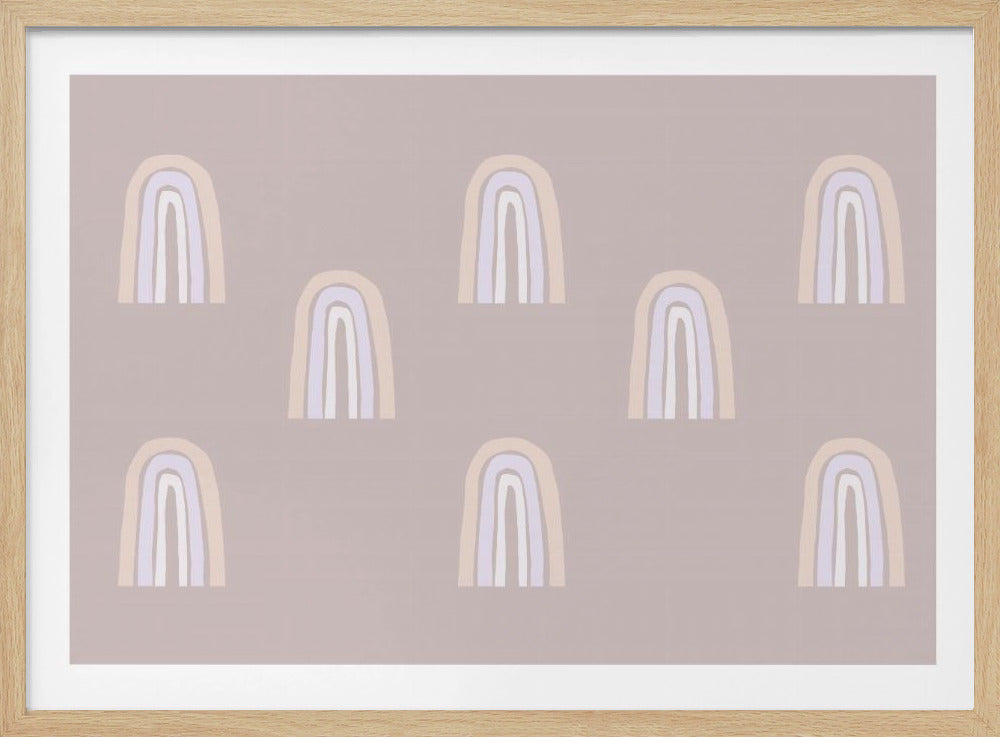 Pastel Arches Pattern | Poster