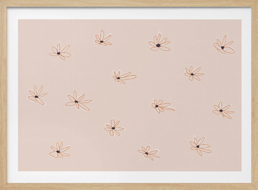 Minimalist Daisy Patterns | Poster