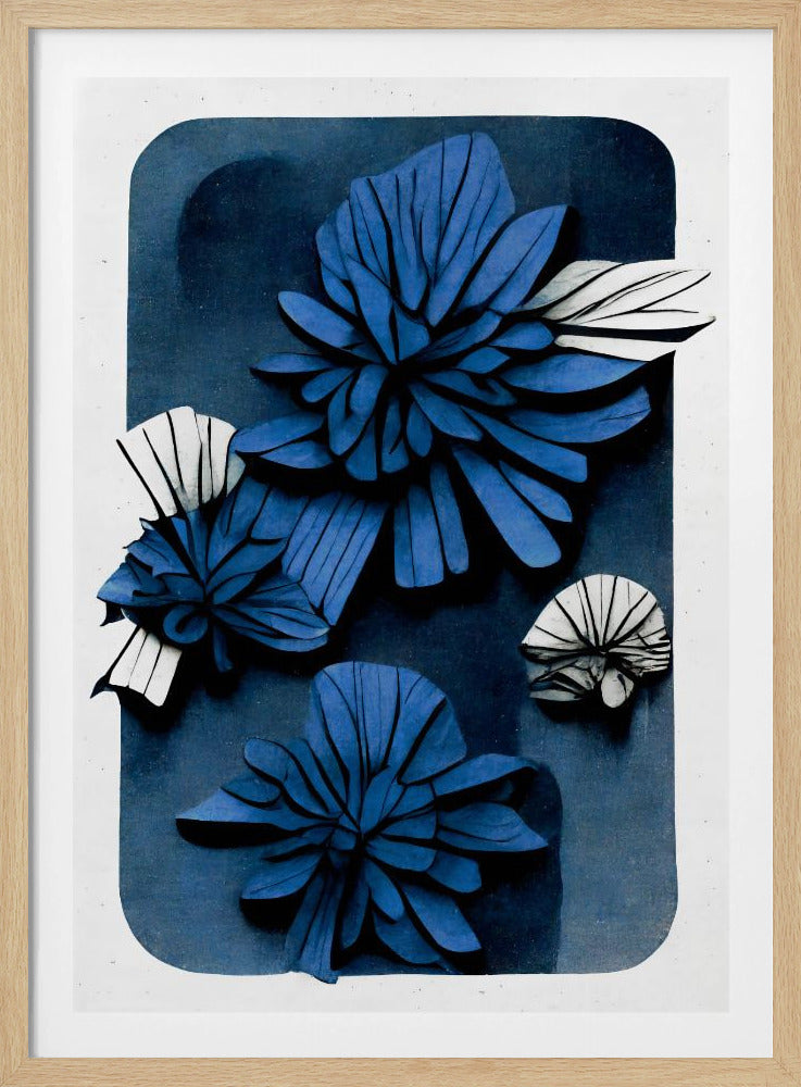 Blue Blossom Depth | Poster