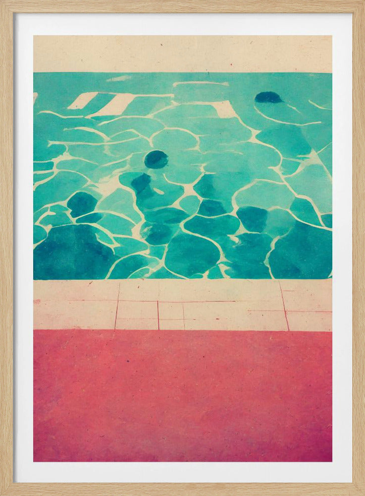 Serene Poolside | Poster