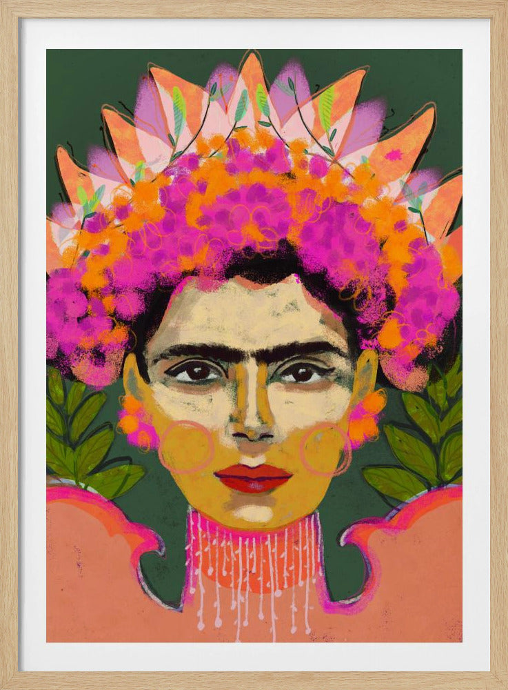 Vibrant Floral Crown | Poster