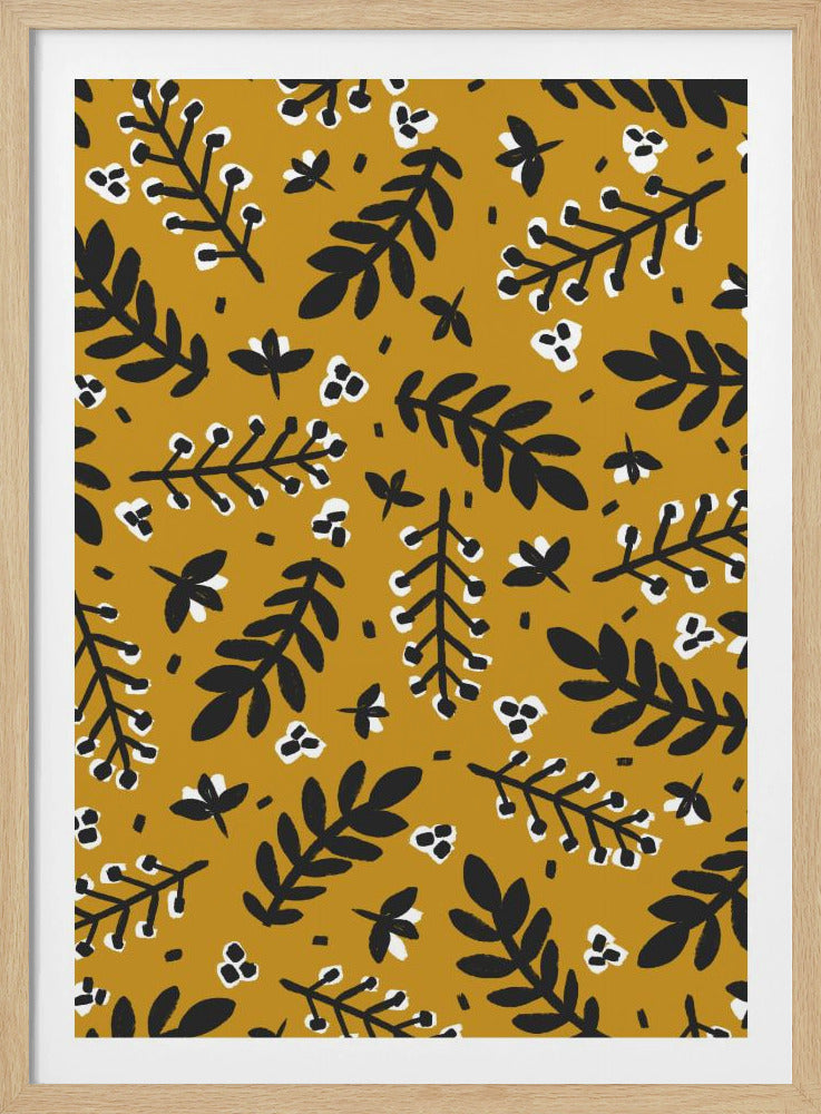 Golden Botanical Bliss | Poster