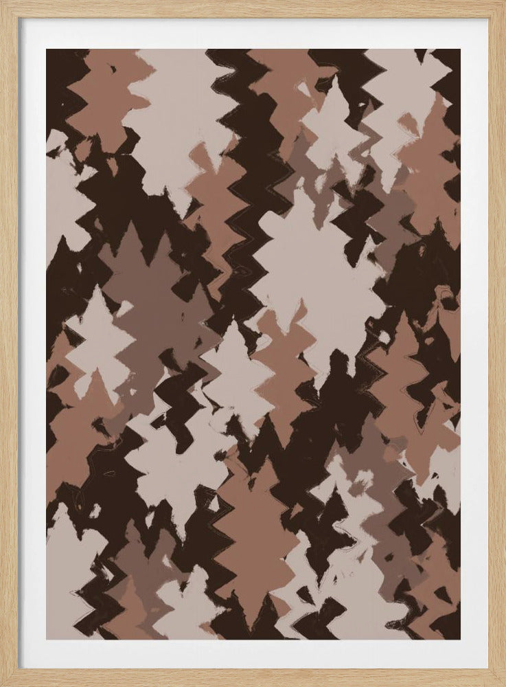 Zigzag Earth Tones | Poster