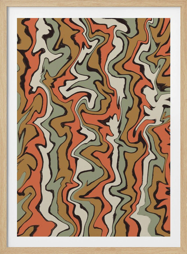 Flowing Earth Tones | Poster