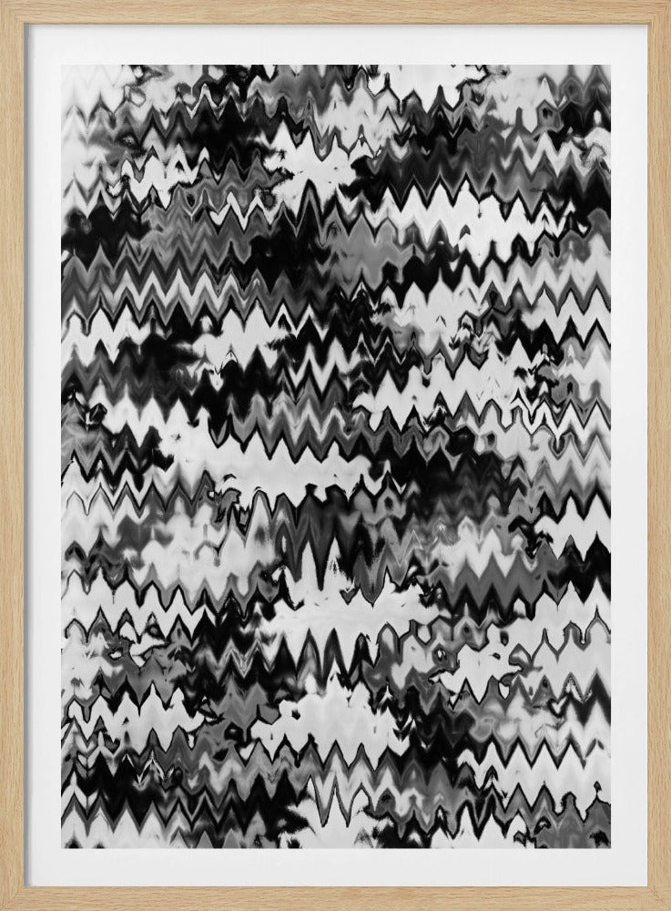 Zigzag Monochrome | Poster