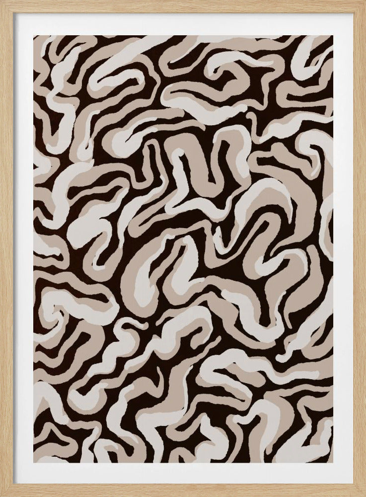 Swirling Earth Tones | Poster