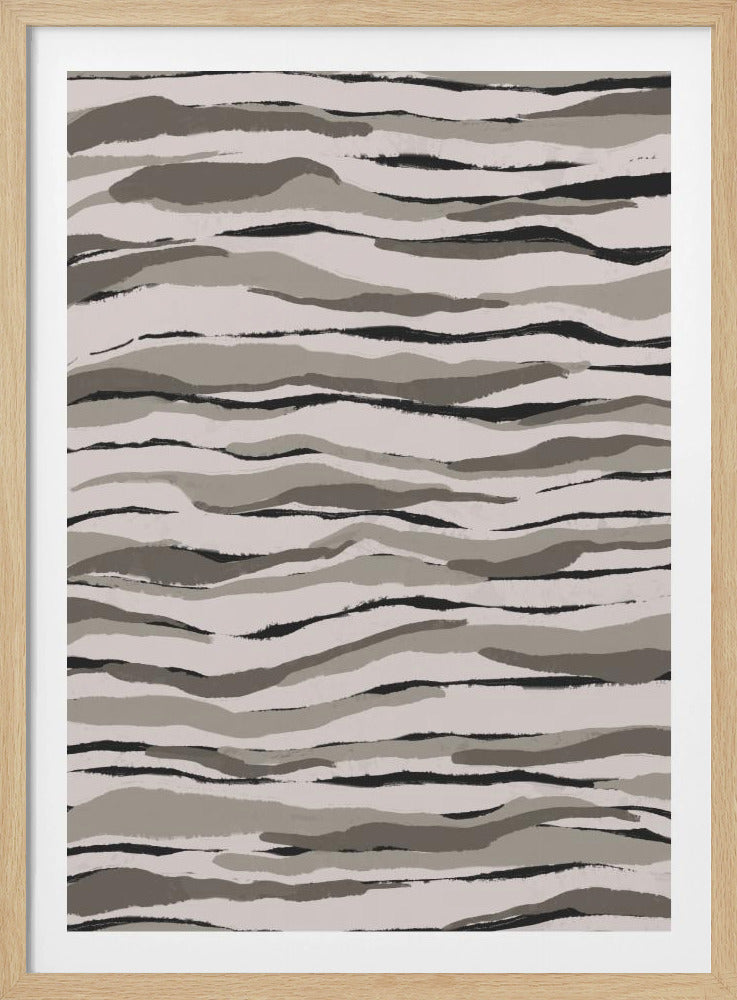 Monochrome Waves | Poster