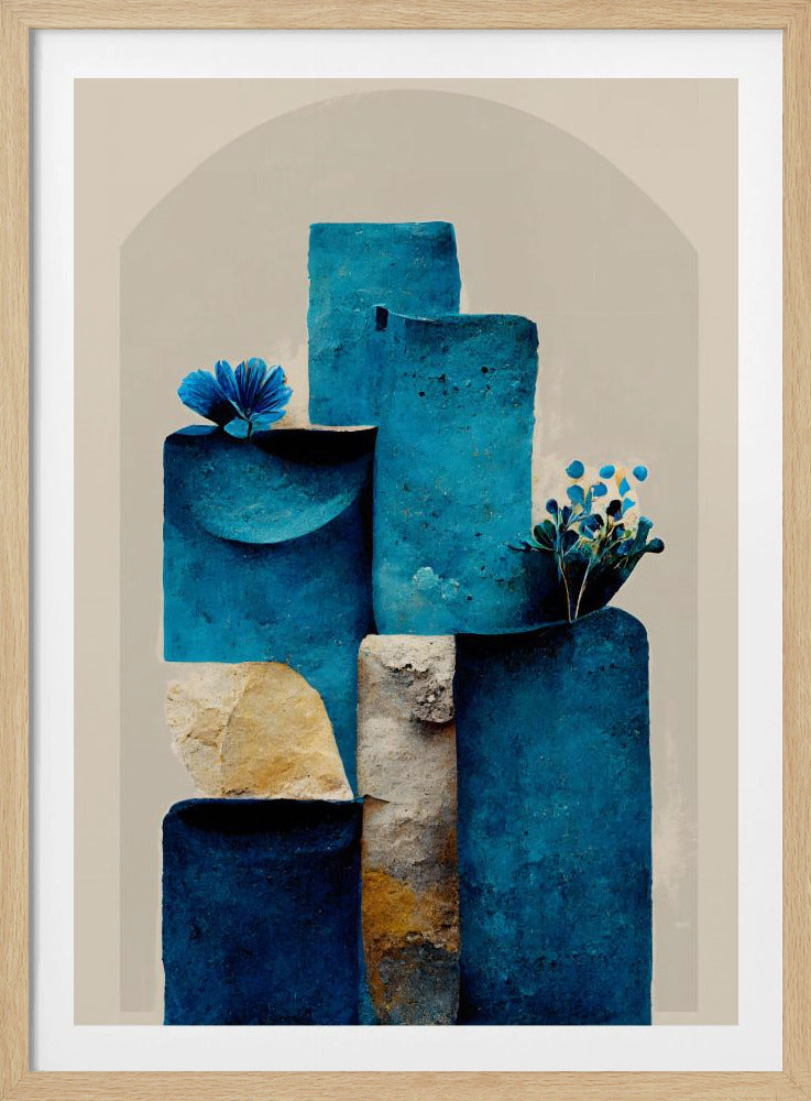 Blue Elements Rise | Poster