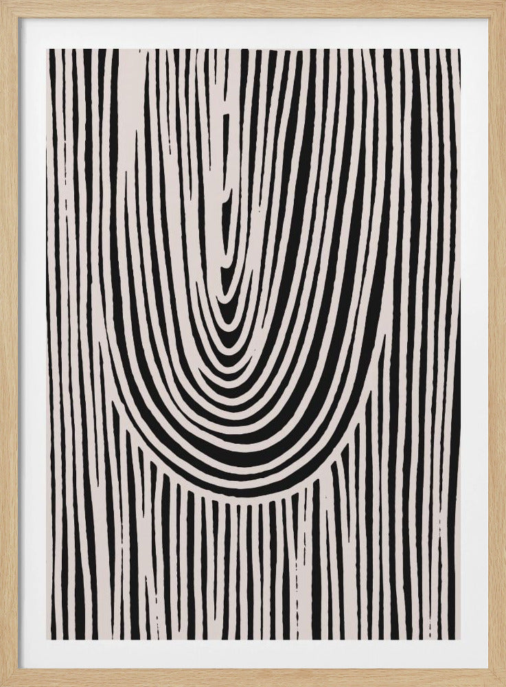 Curved Stripes Flow | Poster