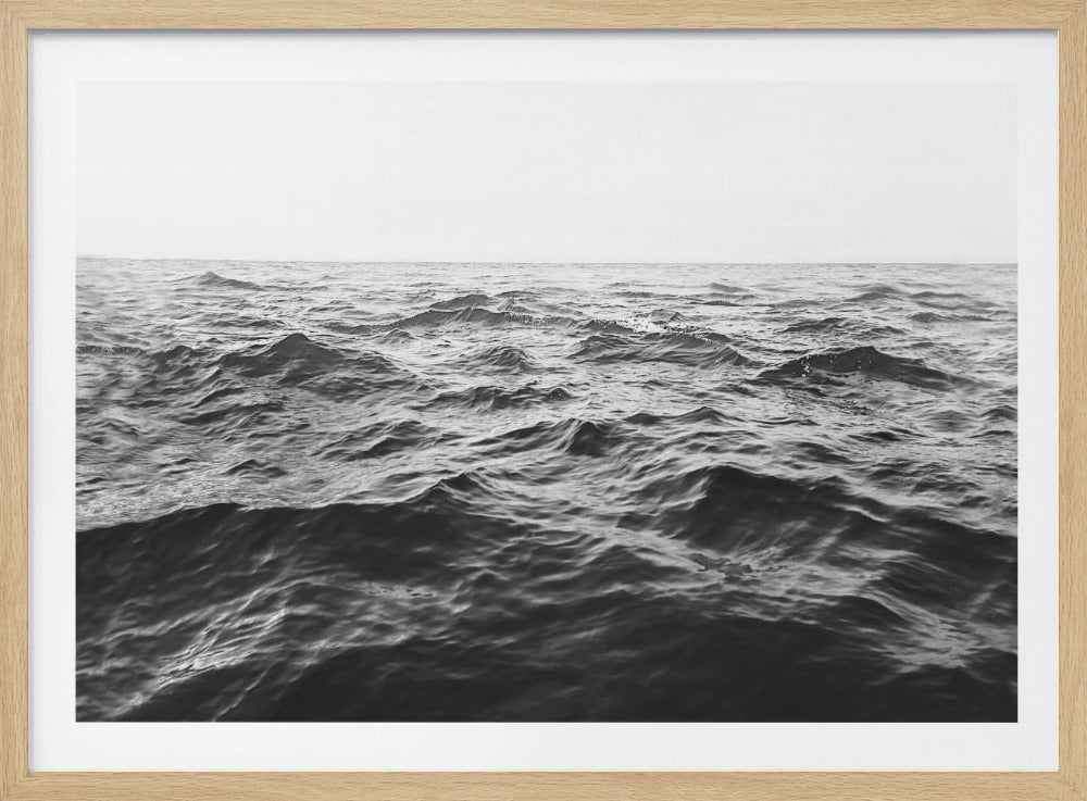 Wavy Horizon BW | Poster