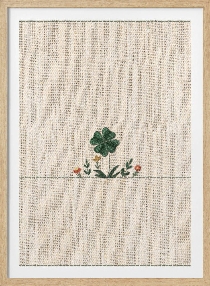 Lucky Clover Embroidery | Poster