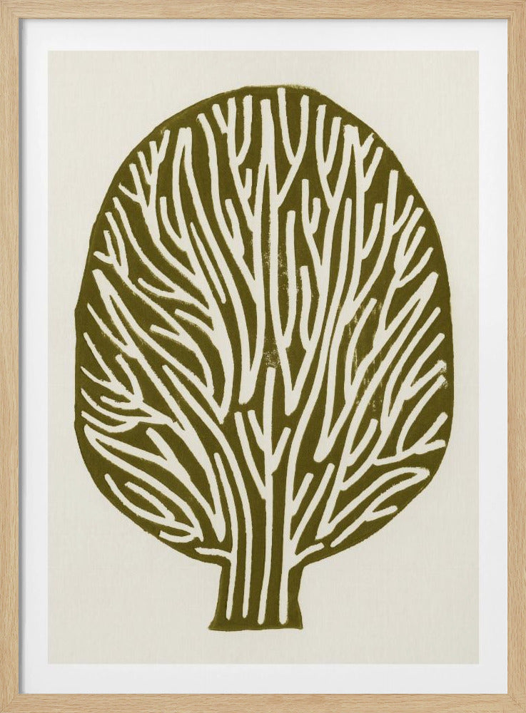 Linocut Tree | Poster