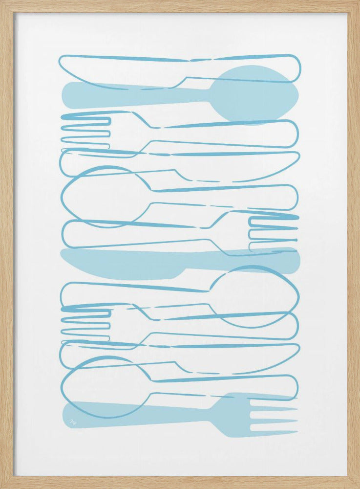 Blue Cutlery | Poster