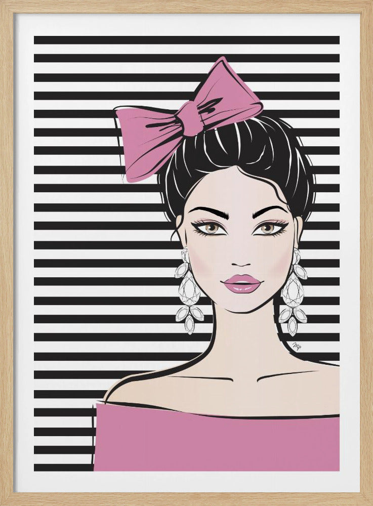 Striped Elegance | Poster