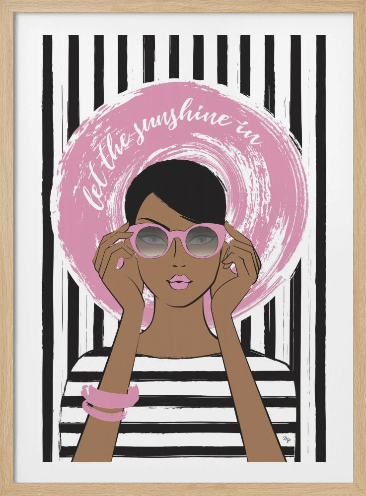 Woman in Pink Sunglasses | Poster