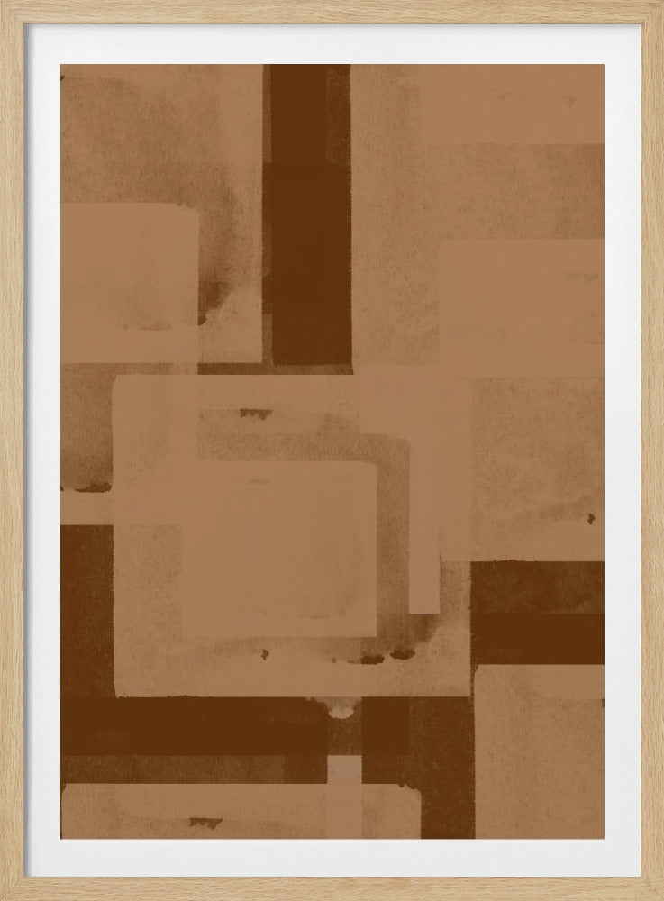 Sepia Geometric Flow | Poster