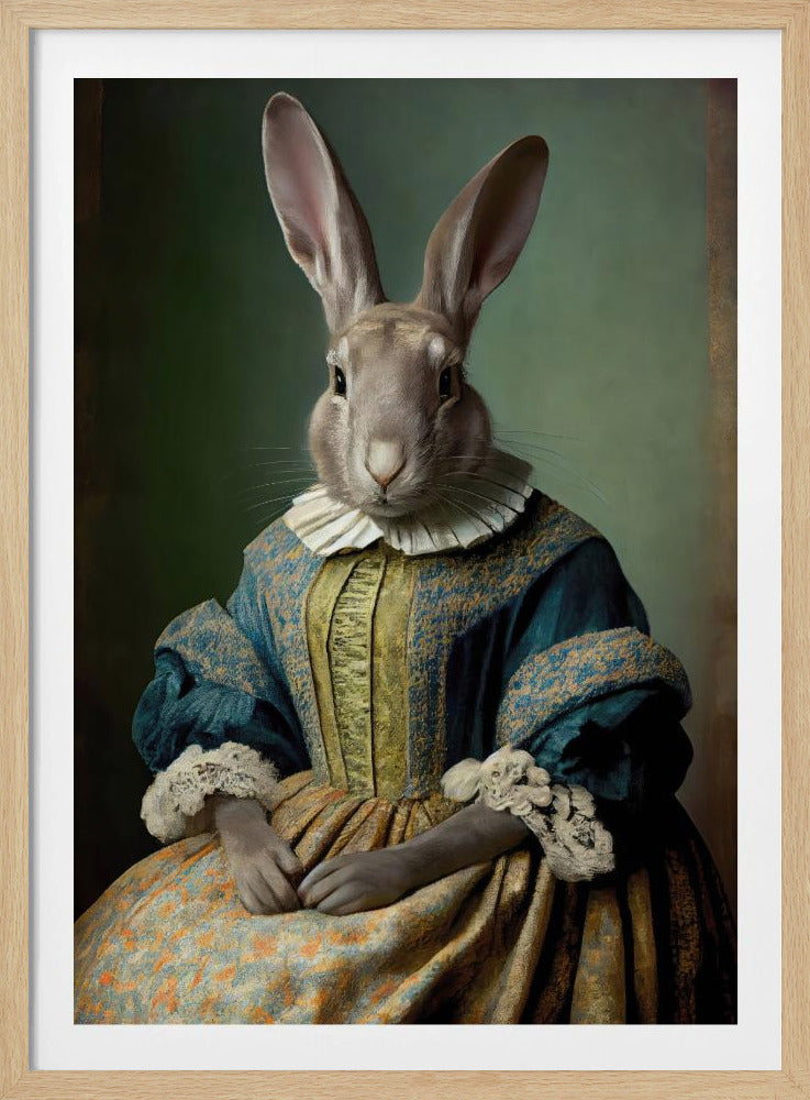 Regal Hare Portrait | Poster