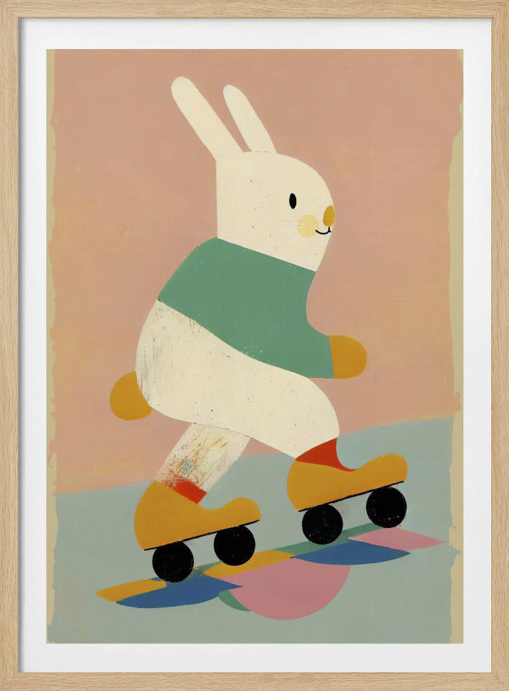 Bunny on Skates | Poster