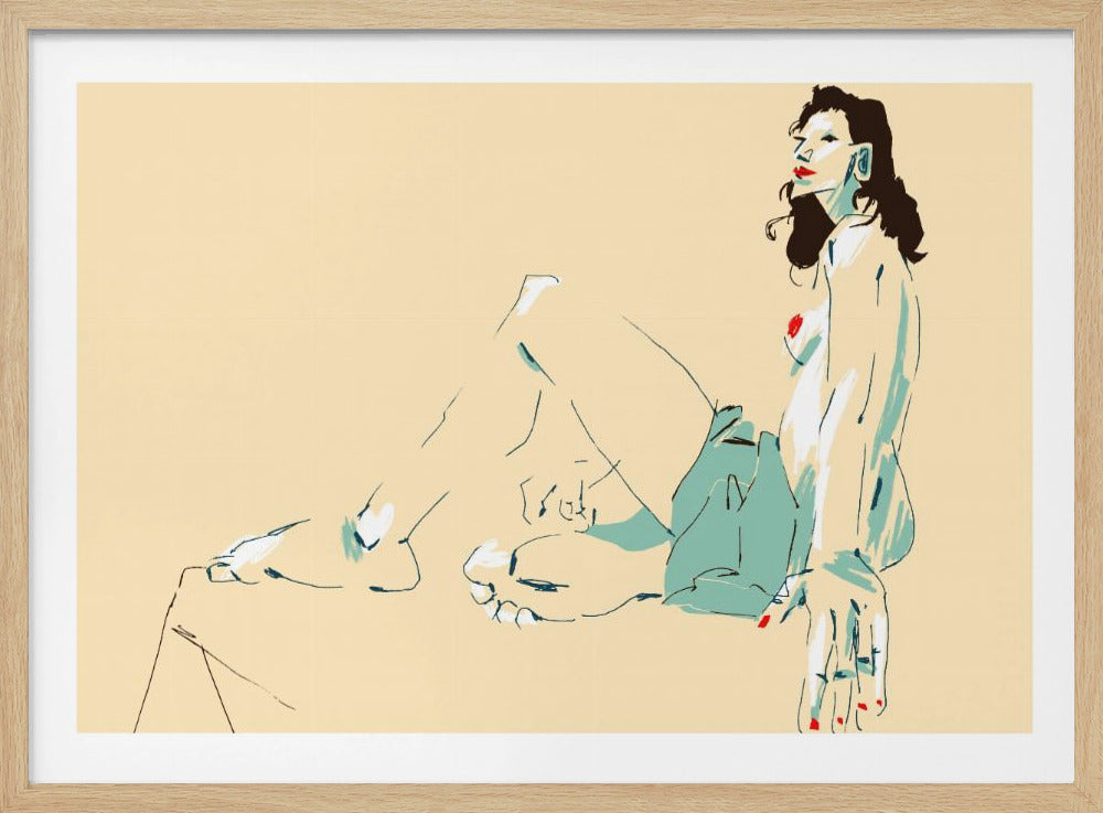 Girl Sitting | Poster