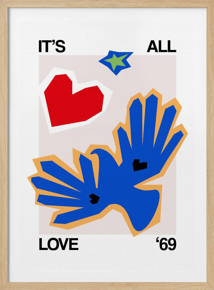 It's All Love '69 Bird Blue | Poster