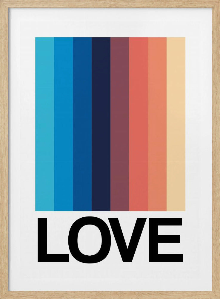 Mirror Stripe LOVE | Poster