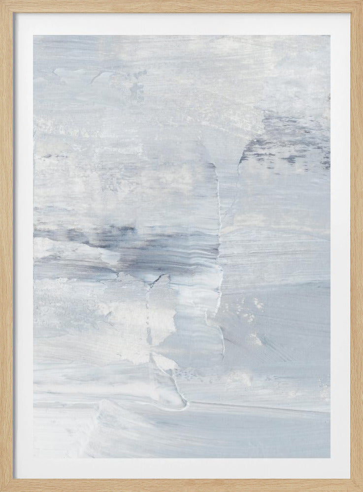 Black And White Brushstrokes | Poster