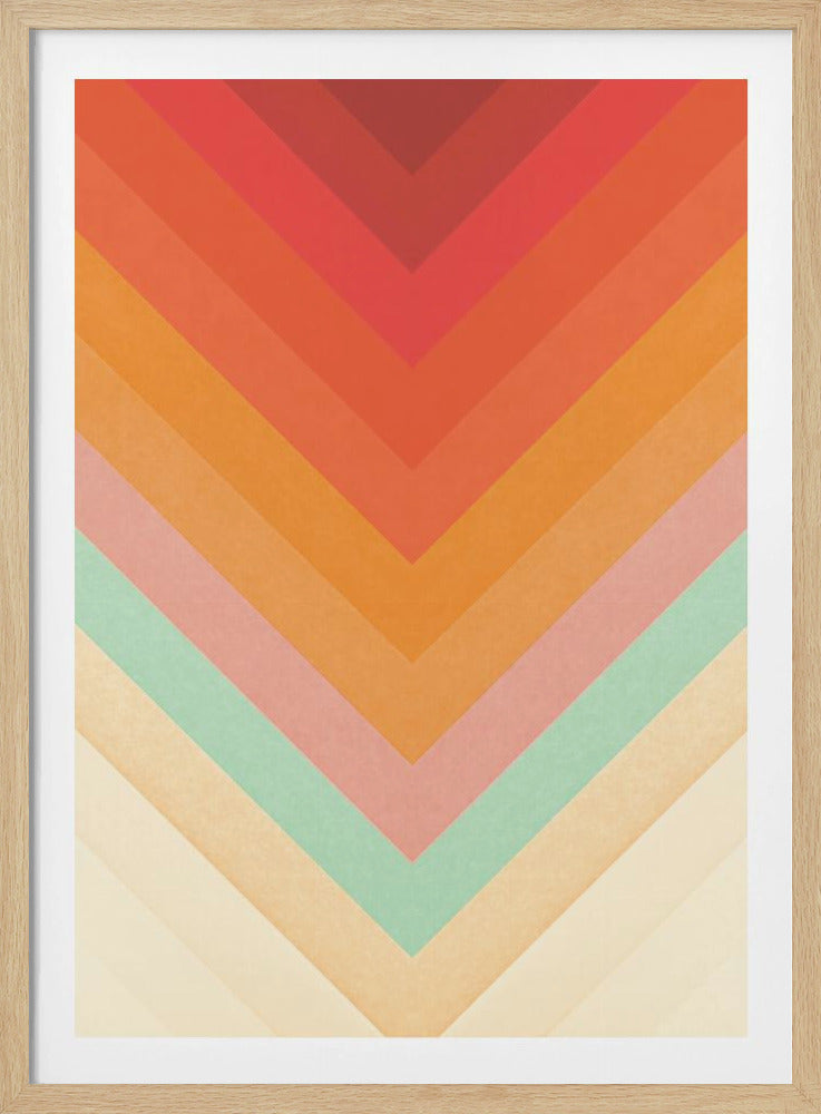Rainbow Chevrons | Poster