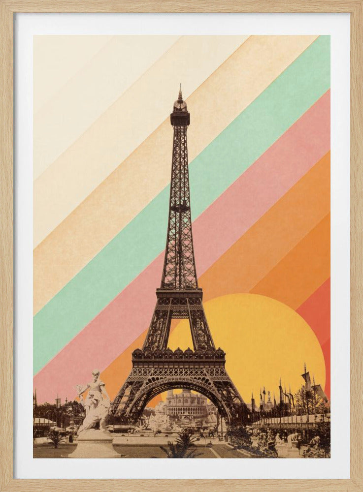 Eiffel Tower Rainbow | Poster