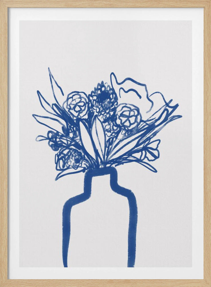 Blue Vase Bouquet | Poster