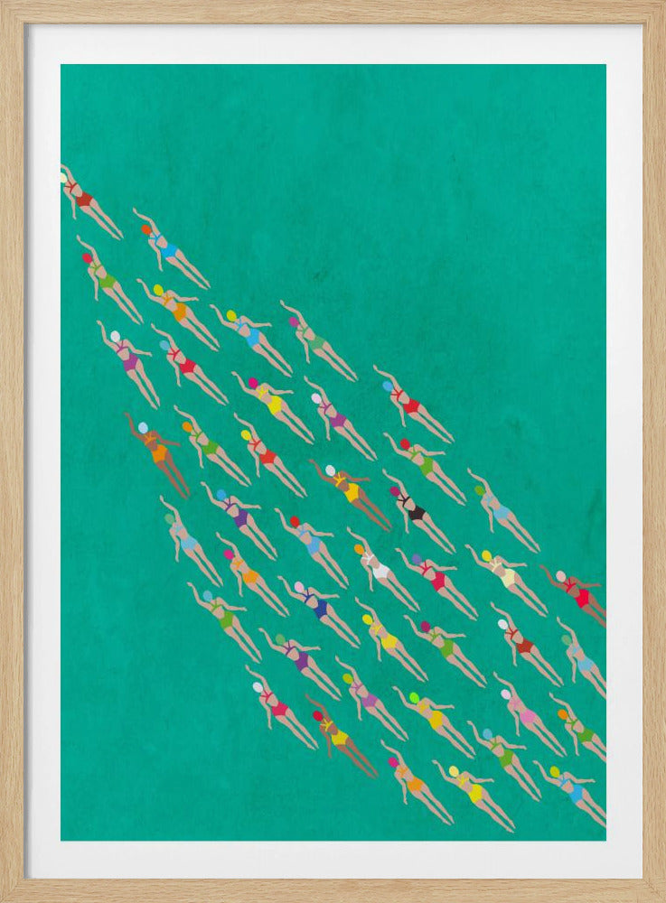 Racing Swimmers | Poster