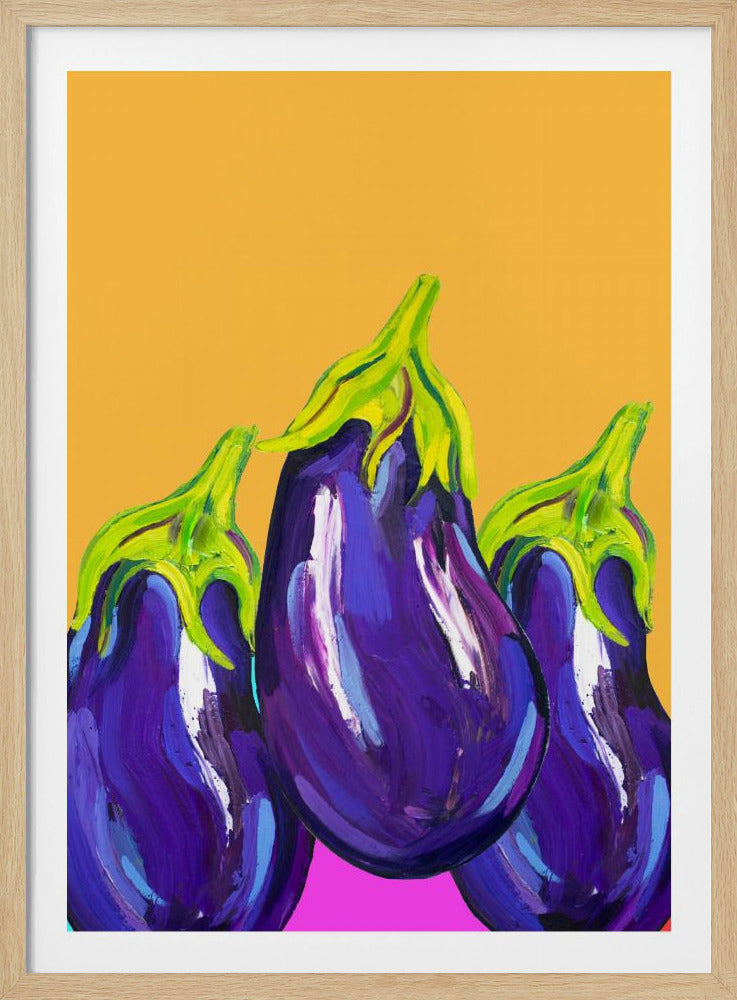 Groovy Aubergines | Poster