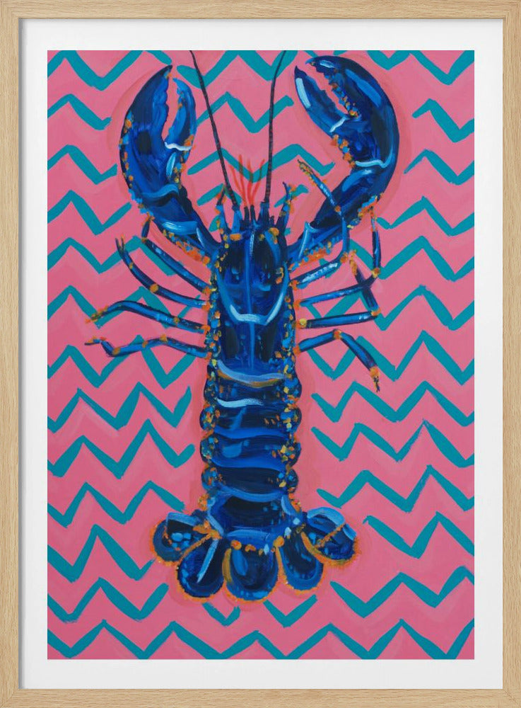 Lobster On Zigzag | Poster