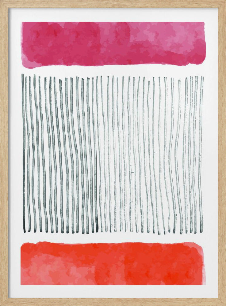 Watercolor Lines Series #4 | Poster